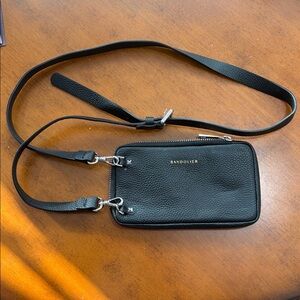 Bandolier Black Crossbody Bag